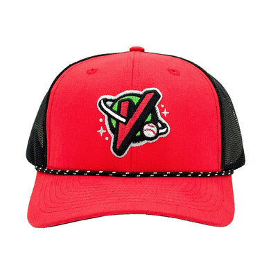 Red Athletic Snapback Hat
