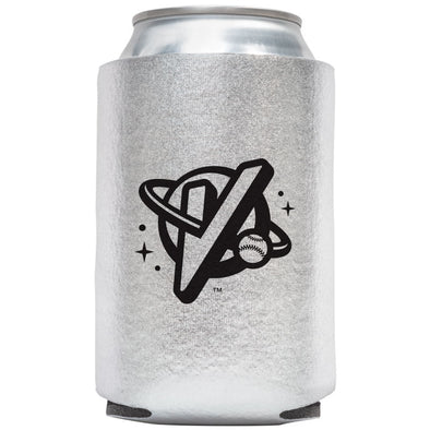 Metallic Silver Koozie